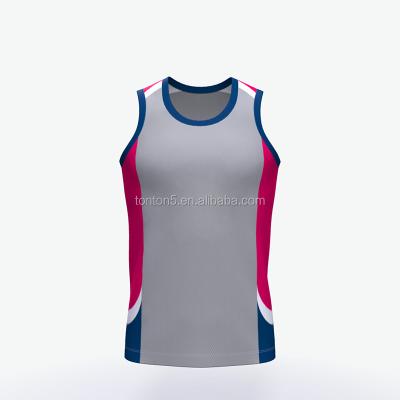 China Wholesale Anti-pilling Sublimation Gym Empty Men's Smooth Singlet for sale