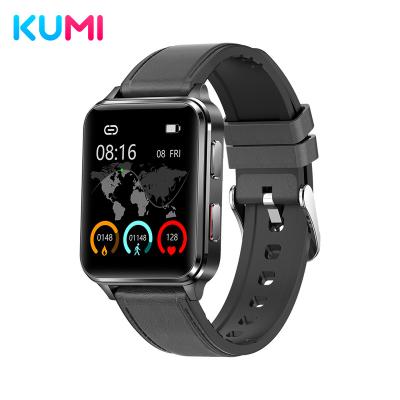 China 2022 PRO New Touch Screen Version KUMI KU5 Compressor Wrist Blood Pressure Smartwatch Heart Rate Blood Oxygen Sleeping Monitor Smartwatch for sale