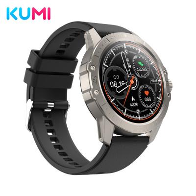 China 2022 KUMI GW2 Men Smart Watch Men Call Sports Fitness Thermometer Blood Pressure Monitor Touch Screen Waterproof Smartwatch For IOS Android for sale