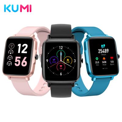 China IP68 Waterproof Blood Pressure Waterproof Watch Fitness Tracker IP68 Smart Watch Female Physiological Cycle KUMI KU1S for sale