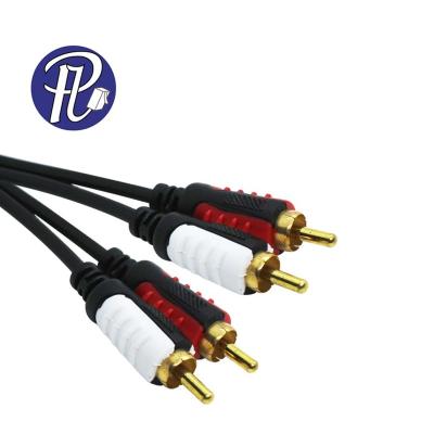 China DVD Player PULLYCables Brand Dual Color 2RCA To Audio Video 2RCA Cable With Super Quality Bare Copper for sale