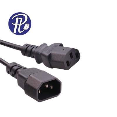 China Telecommunication PULLYCables Brand 3PIN IEC C13 To IEC C14 Extension Power Cable Super Quality With CE VDE for sale