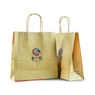 China Wholesale Manufacturer Recyclable Custom Style Kraft Paper Packaging Bags For Fast Food for sale