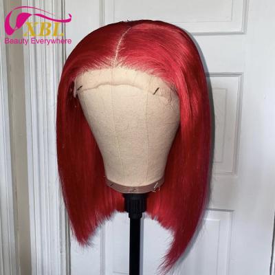 China Wholesale Silky Straight XBL 4X4/5X5/6X6 Brazilian Colored Lead Wig, Red Lead 1B Wig Virgin Hair 99j Lead Closure Wig For Black Women for sale