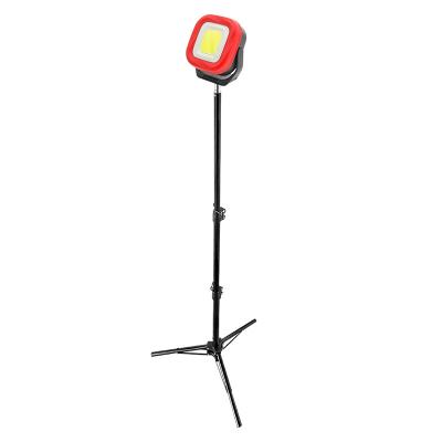 China Plastic Tripod 8W COB LED Work Light Useful Rechargeable Work Light Plug-in Stand for sale