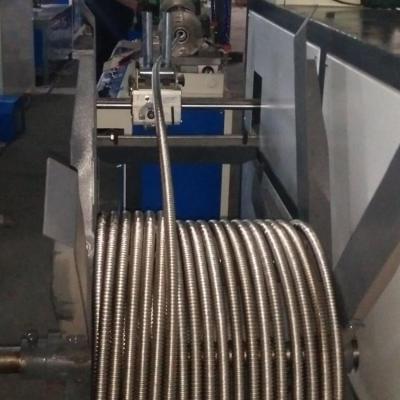 China Water Diameter Below 10mm Spiral Corrugated Pipe For Hot Sale SS304 Spiral Corrugated Steel Gas Pipe for sale