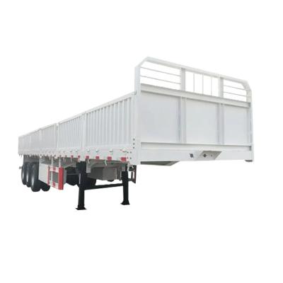 China Cargo Loading Factory Price Flat Bed Cargo Semi Trailer Sidewall Dump Semi-Trailer for sale