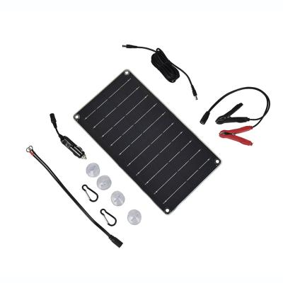 China Micro Panel Flexible 12v 5v 10w Power Station Kit System Power Long Life Battery Pack Charger Portable Solar 125mmx125mm for sale