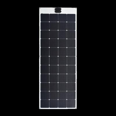 China Eco Green Sunpower Eftf Camping Semi Flexible 200w 12v 800x1300 Half Cutting 200 Wats Solar Panel With Battery 158.75mmx158.75mm for sale