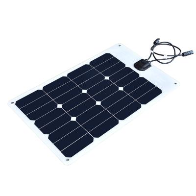 China Mini 20w 18v 18w 15w 10w Portable Charger Foldable Solar Flexible Panel Kit To Charge 12v Battery 158.75mmx158.75mm for sale