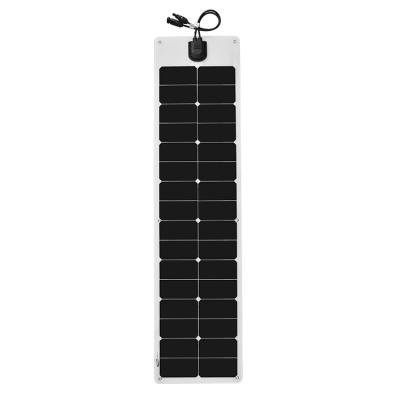 China Custom Size Portable 12v 18v Sunpower 50 W Etfe Thin Film Flexible Solar Panel 210mmx210mm for sale