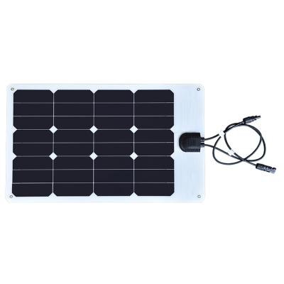 China High Efficiency Sunpower 22% Effciency 30 Watts Monocrystalline Semi Flexible Solar Panel Charger 210mmx210mm for sale