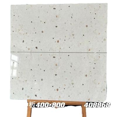 China Europe 400x800 terrazzo wall tile and bright floor tileporcelain polished glazed marble look slab tile for sale