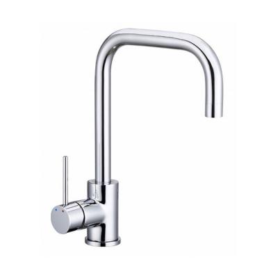 China Hot And Cold Brass Chrome Hot And Cold Faucet Modern Economical Water Mixer Sink Kitchen Faucet for sale