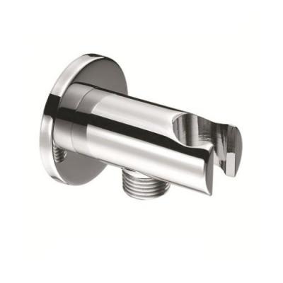 China With Diverter Brass Chrome Round Shape In Wall Shower Holder With Outlet for sale