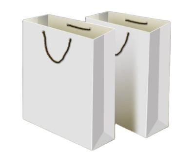 China Recyclable Paper Bag Manufacturer Wholesale Customized White Paper Gift Bags With Your Own Logo for sale