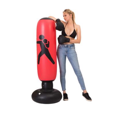 China Wholesale PVC 160cm Strong Fitness Inflatable Boxing Sandbag For Kids for sale