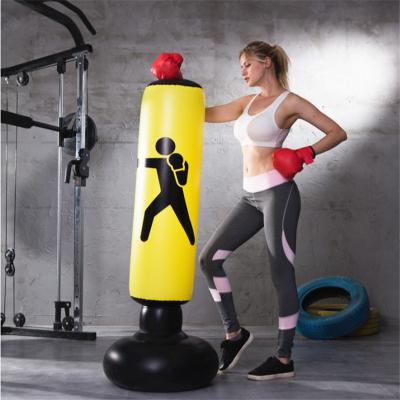 China New Design Wholesale PVC Home Inflatable Boxing Standing Punching Sandbag for sale