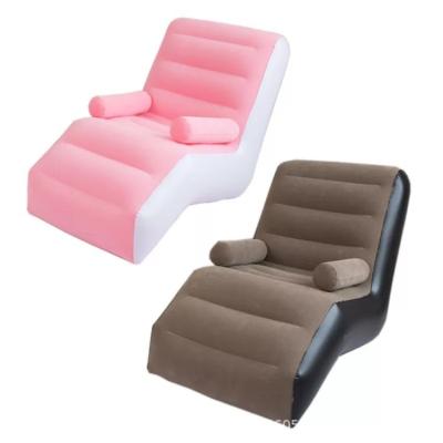 China Modern Material Household Furniture Recliner Sofa Bed Lazy PVC Inflatable Seat Sofa for sale