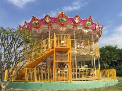 China Luxury Amusement Park Carousel Outdoor Park Rides Kids Best 24 Seater Carousel Rides for sale