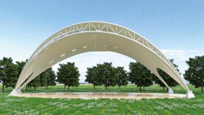 China Modern Tensile Fabric Canopy ETFE Membrane Fabric Roof Shade Structure for sale