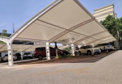 China PVDF Fiberglass Tensile Membrane Structure Stadium Car Parking Tent Shed Roof for sale