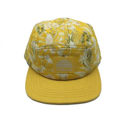 China Customized baby/kid COMMON size 5 panel camping hat, wholesale cotton printed 5 panel hats for sale