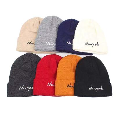 China New Design 100% Acrylic COMMON Pattern Winter Hot Adult Men Women Knit Hat Beanie Hat Custom for sale