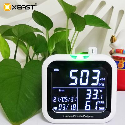 China XEAST 2021 HOT SALES CO2 Carbon Dioxide Detector Temperature Humidity Air Quality Monitor CO2 Meter CO220 for sale