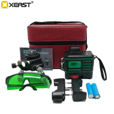 China XEAST XE-67D 3D 12 Lines Self-Leveling Self-Leveling Rotary Outdoor Laser Construction Laser Touch Control Green Level 15X13X7CM for sale