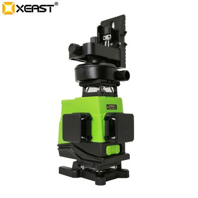 China XEAST 2021 Green Laser Level 4D 16 Lines Self Leveling 360 Vertical&Horizontal Tilt Stick Wall 108*78*78mm for sale