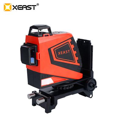 China Professional XEAS 3D 12Lines Red Laser Levels Self-Leveling 360 Horizontal and Vertical Cross Green Laser Beam Line 132*85*85mm for sale