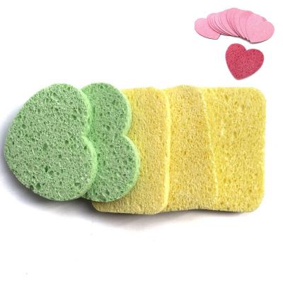 China Sustainable Facial Sponges Compressed Natural Cellulose Sponge For Face Exfoliating And Cleansing Makeup Removal for sale