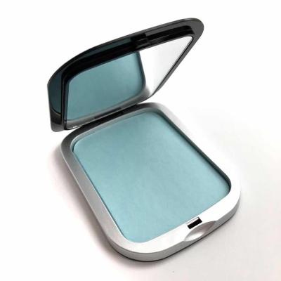 China Box Tissue Black Plastic Box Oil Absorbing Face Paper With Mirror for sale