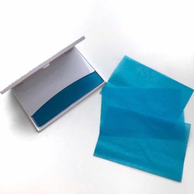 China Fashion White Tissue Box Oil Face Plastic Absorbing Paper With Mirror for sale