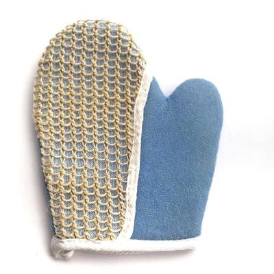 China 100% Natural Body Sisal Exfoliating Glove Peeling Scrub Glove for sale