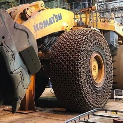 China OTR(R) Loader or Truck 445/65-22.5 9 Mining Tire Protection Chain for sale