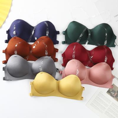 China One-Piece 2021 New Arrives Lady Backless Bras For Women Strapless Push Up Bra Strapless Thread Wrapped sexy bra for sale