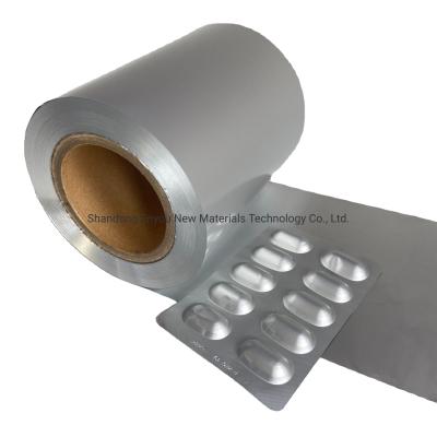 China Pharmaceuticals Packaging Alu Alu Aluminum PTP Pharmaceutical Wrapping Foil for sale