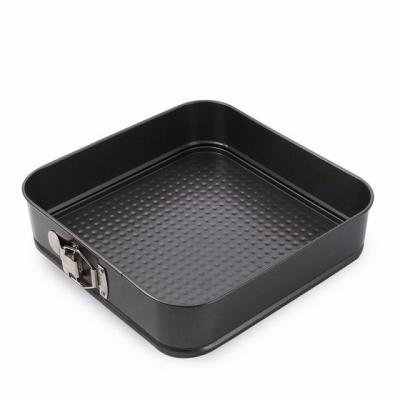 China Sustainable 3pcs Carbon Steel Backing Pan Cake Pan Backing Pan with Square Size for sale