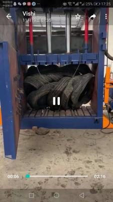 China Press machine for tire tyre car tire baler machine in manufacturer price for sale