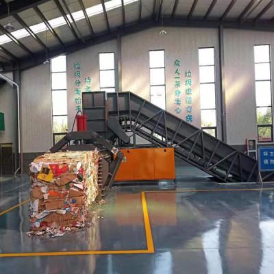 China Horizontal waste paper baler/Full automatic baler for sale