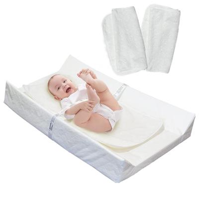 China Anti-Bacteria Waterproof & Washable Contoured Diaper Changing Pad Baby Changing Table Pad Cover for sale