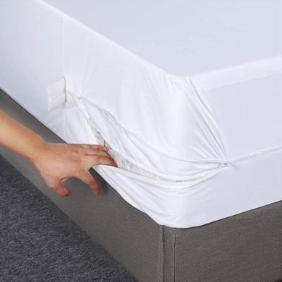 China Waterproof Zippered  waterproof Mattress Protector Encasement  Protector Cover 6 Sided Enhanced Protection for sale