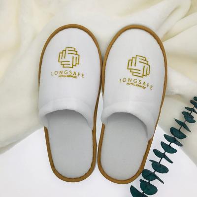 China Narrow Toe Hotel Slipper Custom High End Luxury Washable Disposable SPA Slippers Travel Slippers for sale