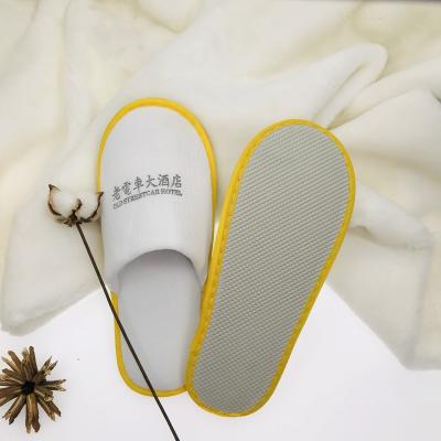 China Narrow Toe Hotel Slipper Custom High End Luxury Washable Disposable SPA Hotel Slippers Travel Airline Portable Slippers for sale