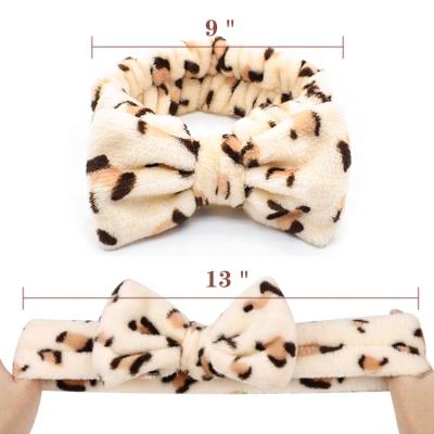 China Excellent elasticity. Goods. Washable. Fits Children and Adult Promotional Custom Makeup Accessories Makeup Hair Band Women Girl Fluffy Hairbands Bow Hair Bands for Women for sale