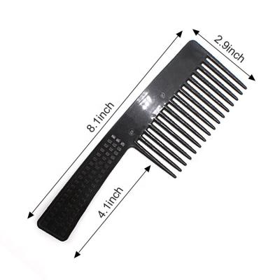 China Barber Salon Jumbo Rack Bone Ergonomic Hair Comb Wide Tooth Detangling Rake Comb for Hair Detangling and Styling for sale