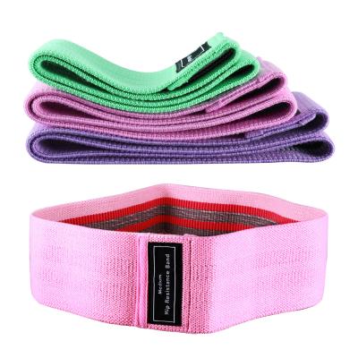 China Fashional Custom Logo Exercise Fitness Bands Long Resistance Gym Fabric Resistance Bands for sale