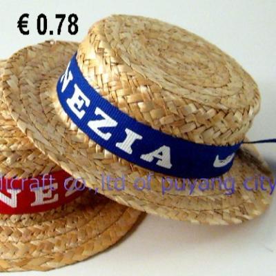 China Handmade Italy Straw Straw Hats Burket Knot Hat for sale